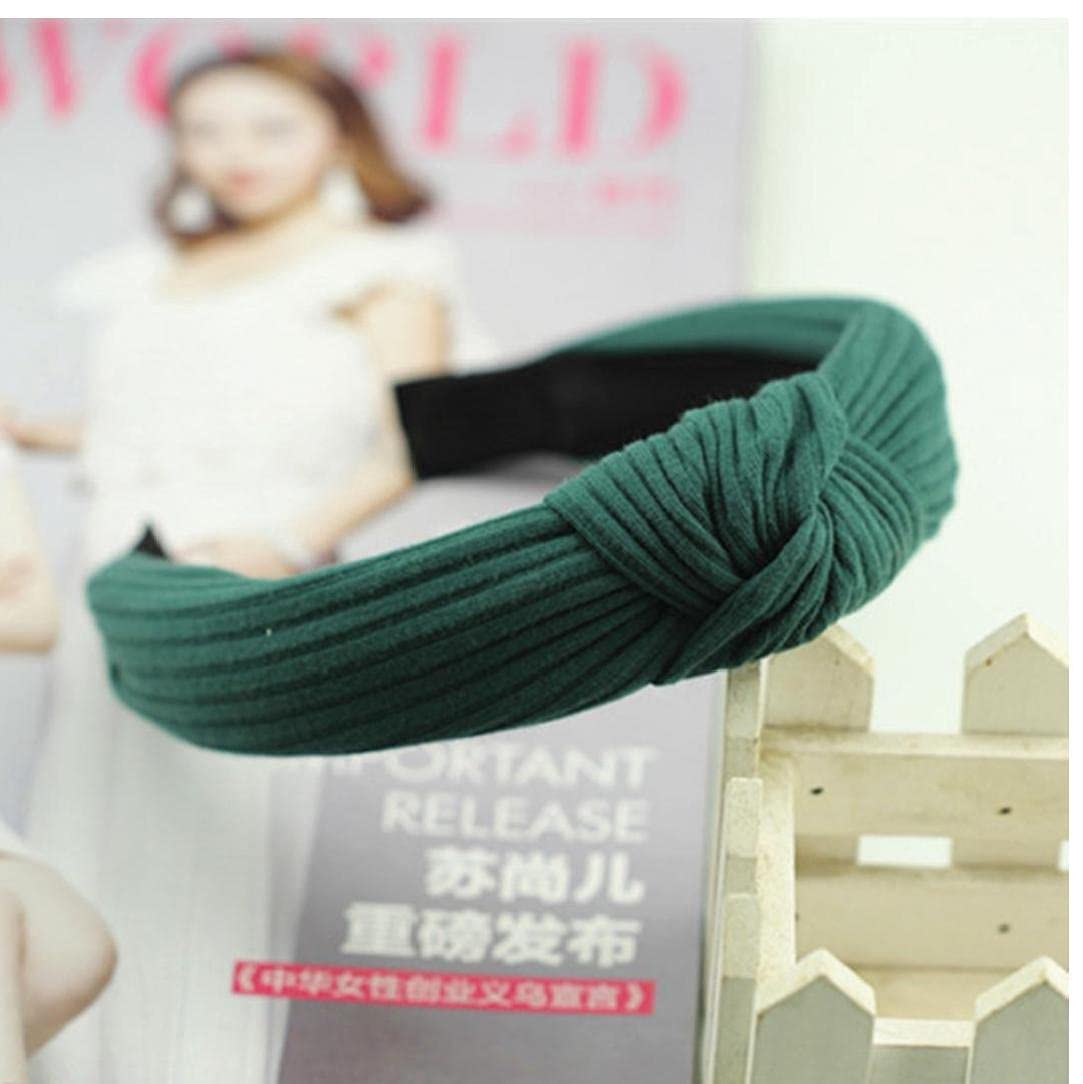 TOSSPER Women's Knitted Wide Hair Hoop Knot Headbands - Stretchy Hard Headband for Girls & Women - Perfect for Sports, Yoga, Workouts and Everyday Fashion Accessory