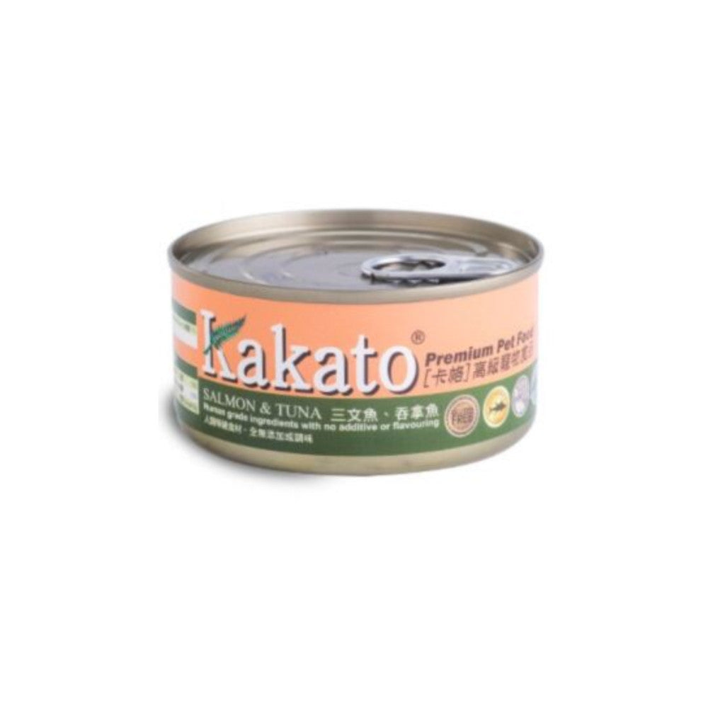 Premium Kakato Wet Can Food 170g - Chicken, Beef, Brown Rice, Tuna Fillet & Cheese Variety Pack - Healthy Natural Flavors for Cats and Dogs - Perfect for Mealtime, Training Treats & Weight Management