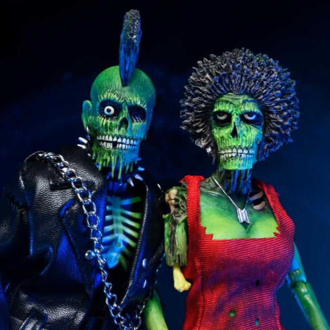 Zombie Action Figures 2-Pack - Return of the Living Dead Collectible Toys for Horror Fans | Perfect for Halloween Decor & Movie Night Displays