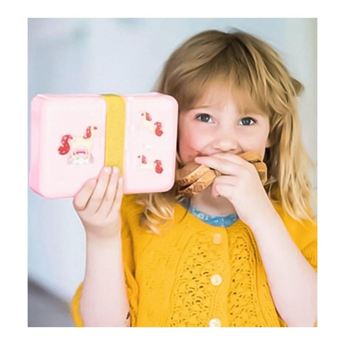A Little Lovely Company Stainless Steel Lunch Box for Kids - BPA-Free, Leak-Proof & Insulated Food Container for School, Work & Picnics