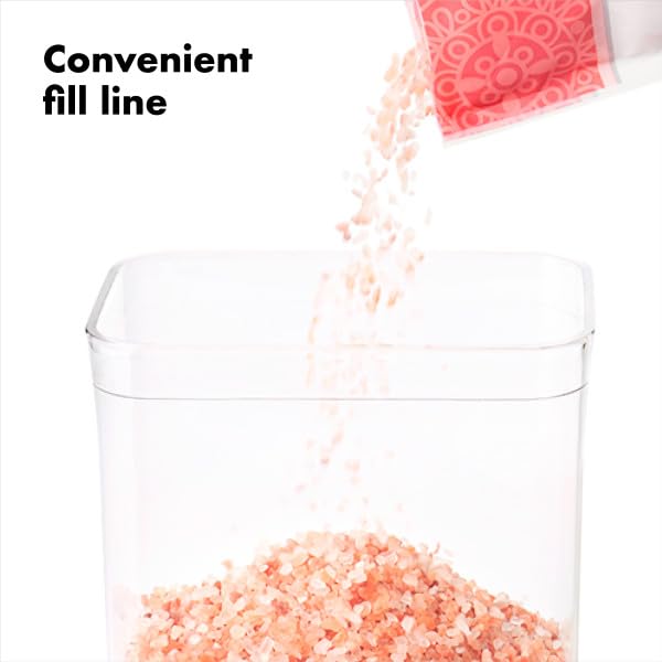 OXO Good Grips 1.7 Qt Airtight Food Storage Container - Clear Rectangle Kitchen Canister for Coffee, Flour, Sugar & Dry Goods | Pantry & Countertop Organization