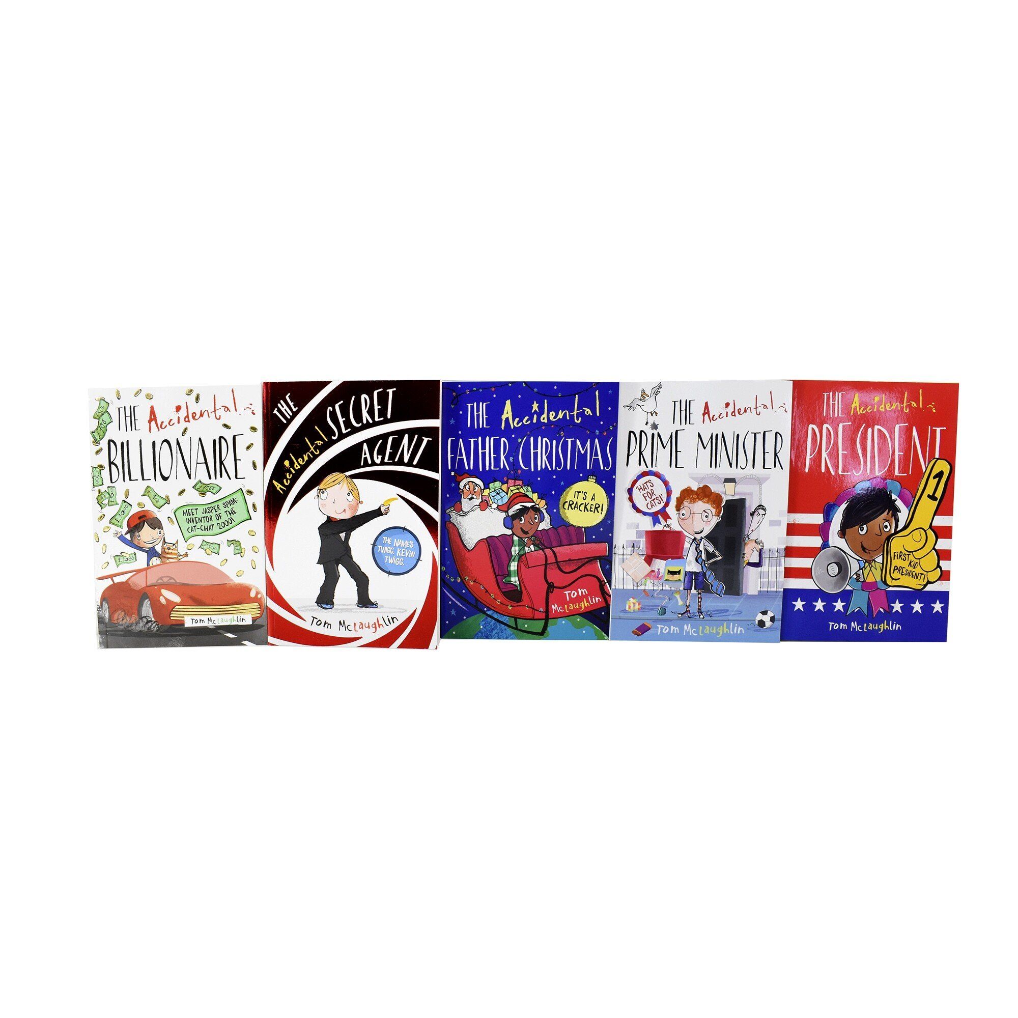 Accidental Series 5 Book Collection for Kids Ages 5-7 | Fun Children's Paperback Books by Tom McLaughlin | Perfect for Bedtime Stories, Early Reading & Classroom Libraries