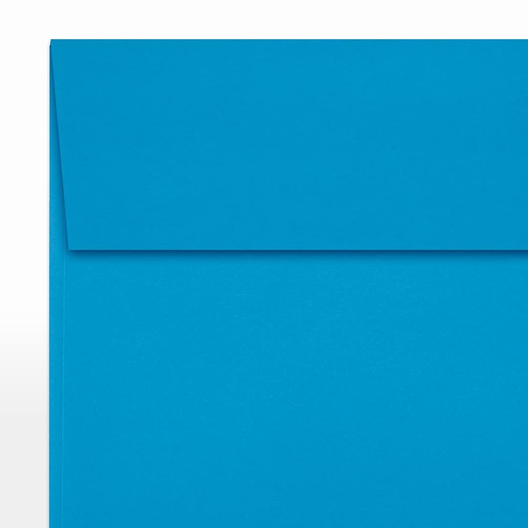 Premium Square Invitation Envelopes 5x5 Inches - Self-Sealing Peel & Press Design - 80lb Text Weight - Pool Blue - 1000 Pack - Perfect for Wedding Invitations, Greeting Cards, Party Favors and Business Correspondence