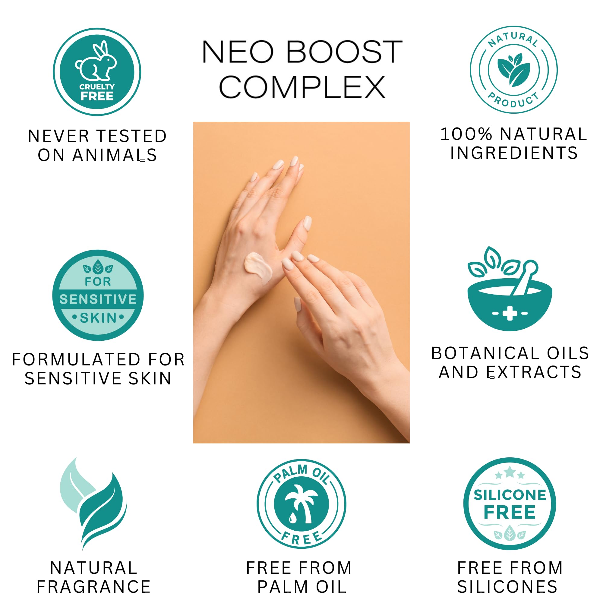 Neo Boost Complex - No.8 The Balm | 100% Natural Skin Care with 15 Waxes, Oils & Butters | Deeply Nourishes, Hydrates & Revives Dry Skin | Infused with Garnet for Radiant Glow | 50ml Jar | Perfect for Night Routine, Travel & Gift Giving