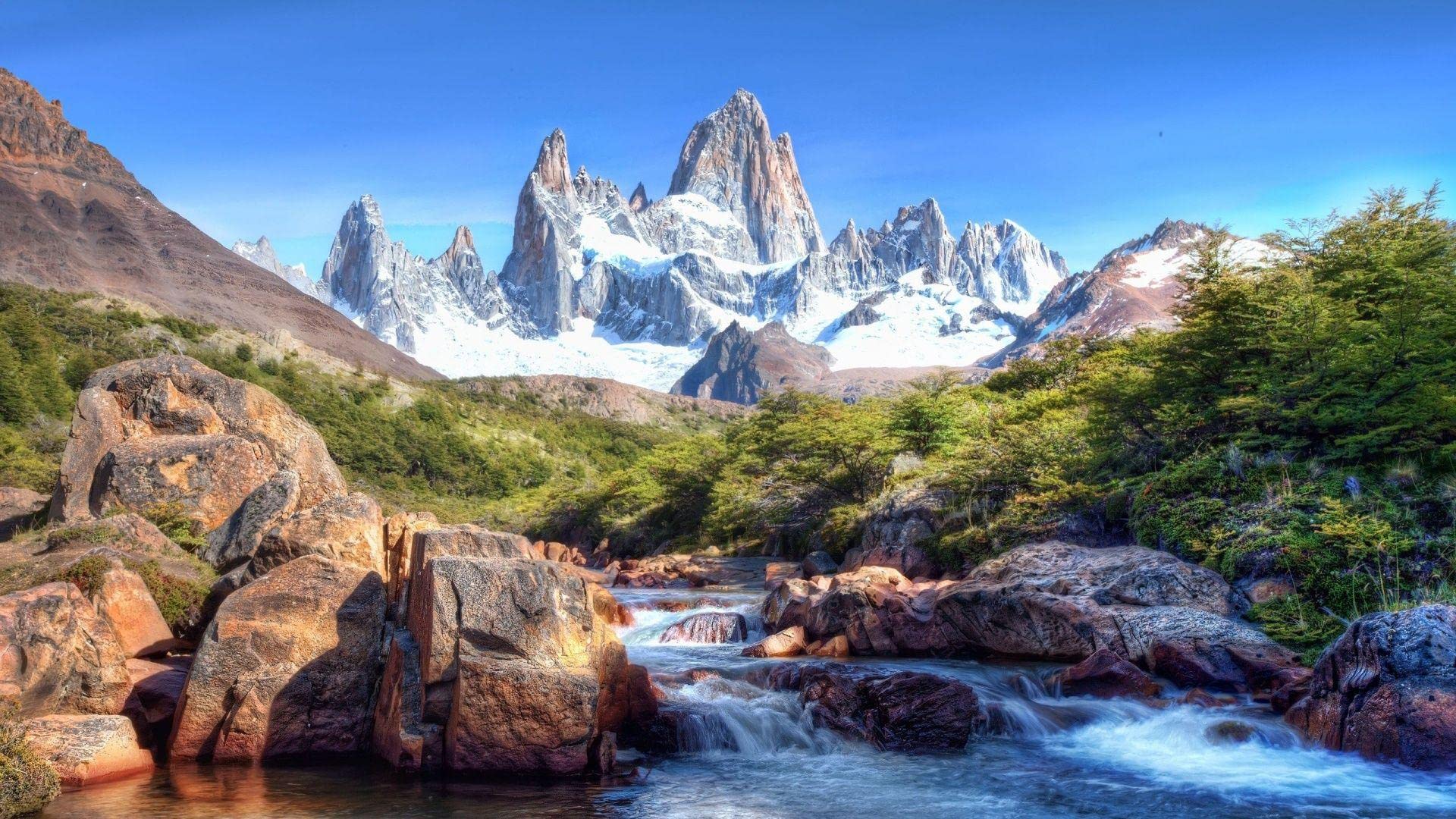 Fitz Roy Canvas Art - Stunning Landscape Wall Painting for Home, Office & Bedroom - Ready to Hang Framed Wall Decor - Perfect for Living Room, Study & Gift Giving