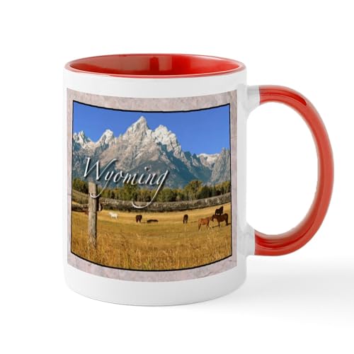 White/Red Inside - Wyoming Mugs