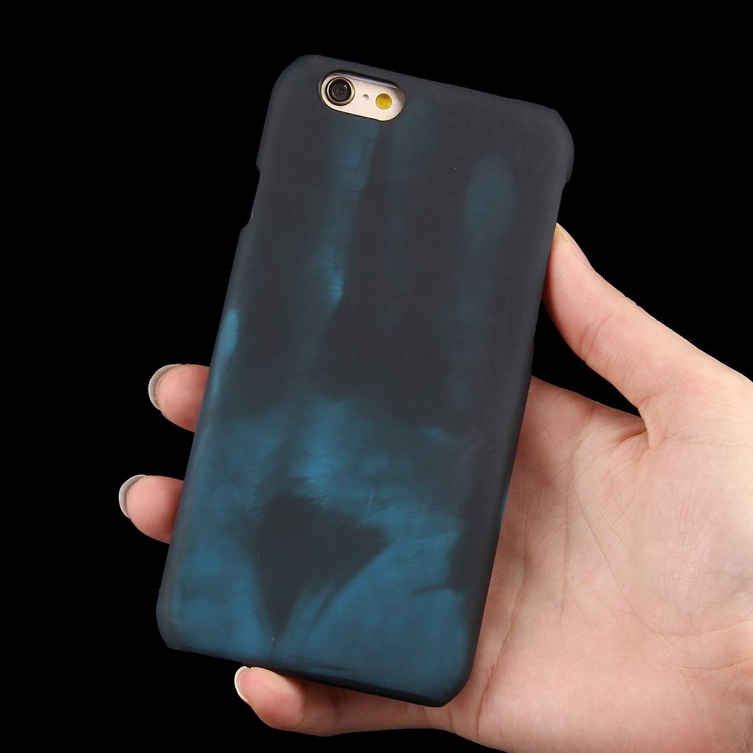 Heat Sensitive Silicone Phone Case for iPhone 6/6s (4.7 Inch) - Color Changing Protective Cover with Shock Absorption - Perfect for Daily Use, Travel & Outdoor Activities (Blue)