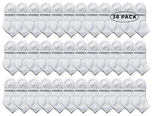 36 Pairs White Socks Size 6-8