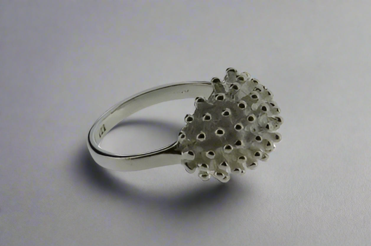 Fizzy Bubble Ring - Sterling Silver White Elegant Jewelry for Women - Perfect for Parties, Weddings & Everyday Wear