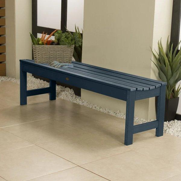 Lehigh Backless Synthetic Wood Picnic Bench - Durable Outdoor Dining Table for Patio, Garden & Park - Perfect for BBQs, Camping & Family Gatherings