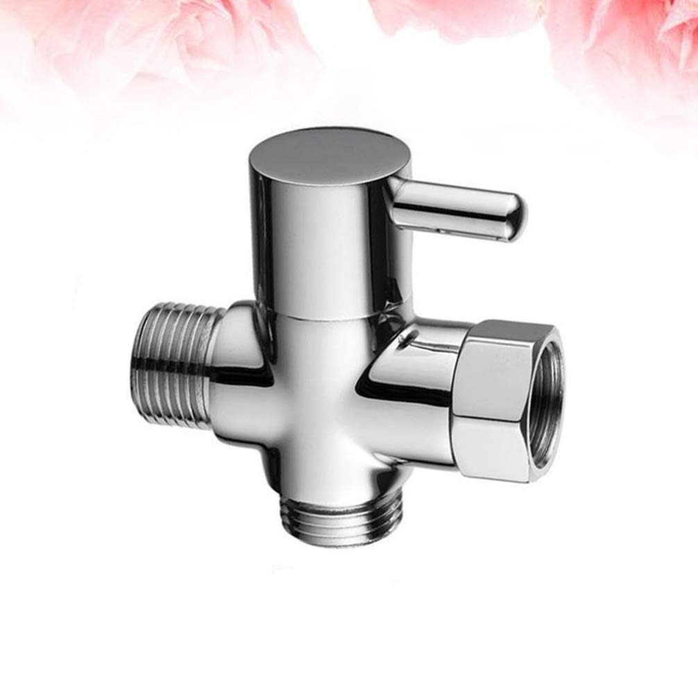 3-Way Shower Diverter Valve - Brass Shower Connector Splitter with Anti-Leak Design for Bathroom, Spa & RV Use - Perfect for Multiple Shower Heads or Handheld Sprayers