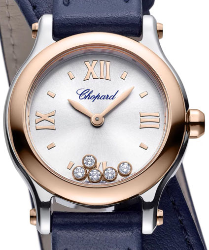 Chopard Happy Sport Ladies Watch - 18K Rose Gold & Stainless Steel with Diamonds - Luxury Women's Wristwatch for Business, Party & Special Occasions