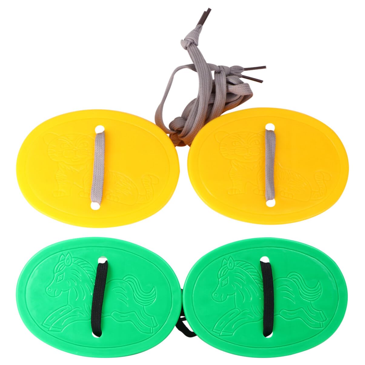 BESPORTBLE 4-Piece Animal-Themed Kids Stilts Set - Adjustable Bucket Stepper Toys for Outdoor Play, Preschool Sports & Backyard Fun - Perfect for Birthday Gifts, School Activities & Family Game Time