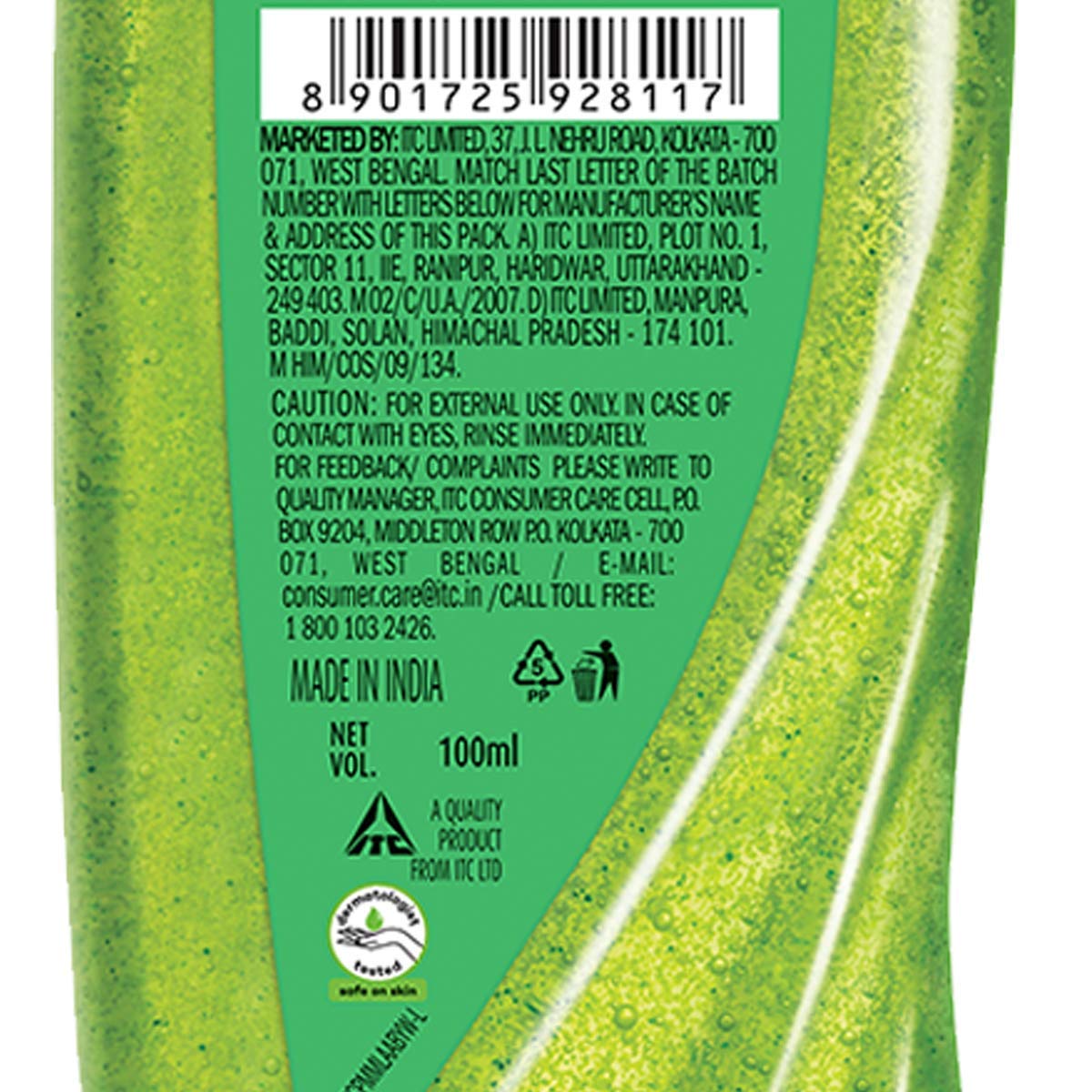 Fiama Lemongrass & Jojoba Body Wash with Skin Conditioners - 100ml Bottle for Smooth & Hydrated Skin | Refreshing Shower Gel for Daily Use & Spa-Like Experience at Home