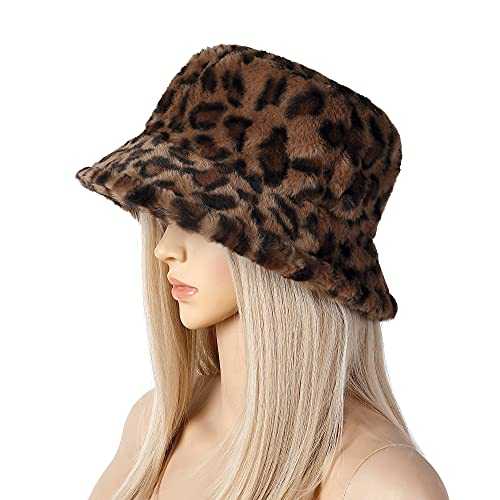 Stylish Furry Bucket Hat for Women & Men - Trendy Winter Fashion Accessory - Perfect for Outdoor Activities, Music Festivals & Streetwear