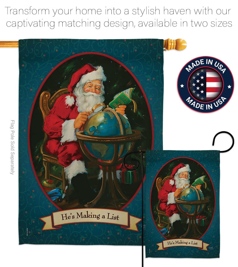 Christmas House Flag Set 28x40 - Winter Decor for Holiday Yard