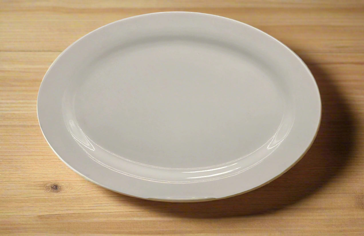 12x8 Inch White Oval Serving Platter - Elegant Dinnerware for Parties, Weddings, and Holiday Entertaining