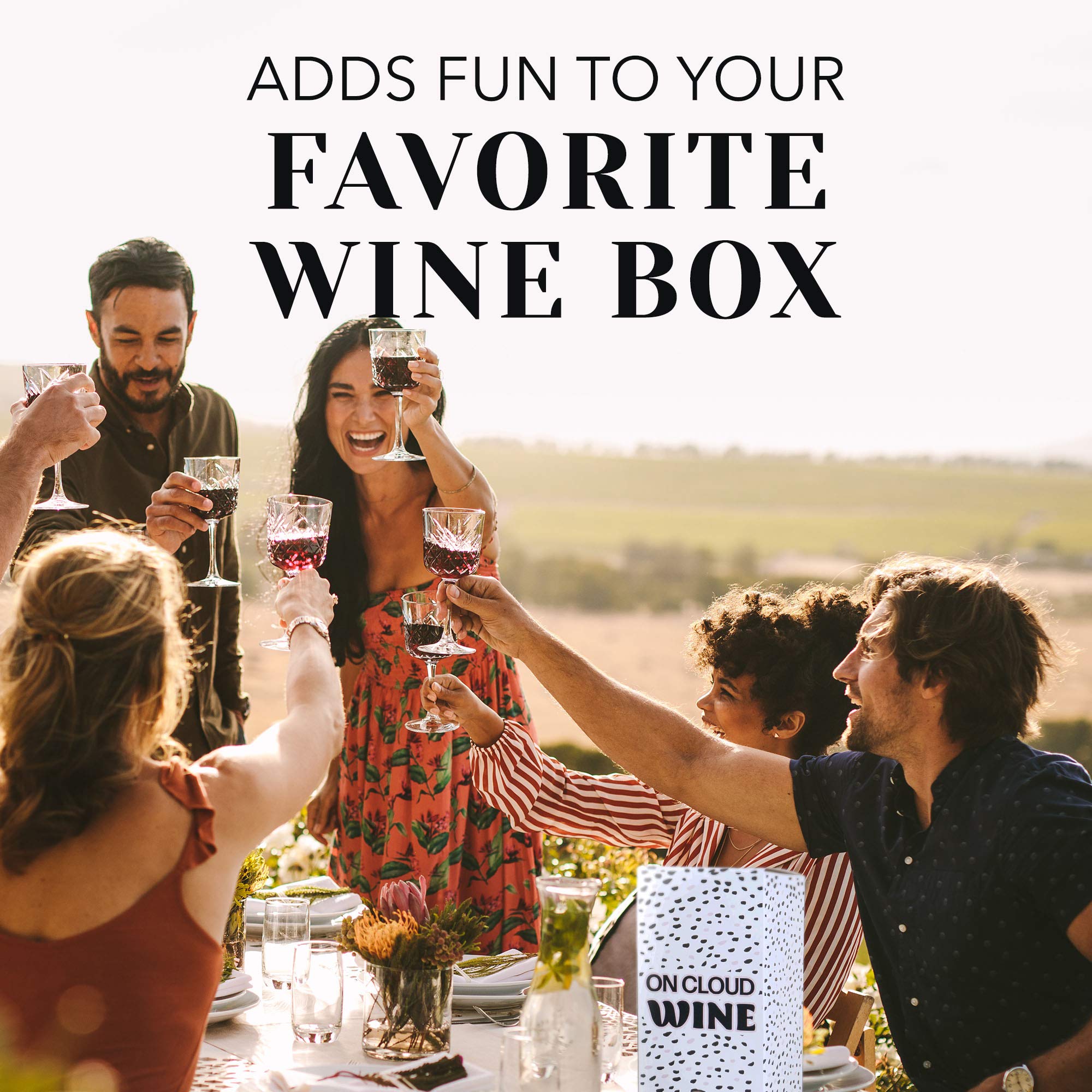 Cloud Wine Box Cover - Lightweight & Portable Packaging for Boxed Wine | Stylish & Decorative Design for Parties, Picnics & Home Use | WineBox