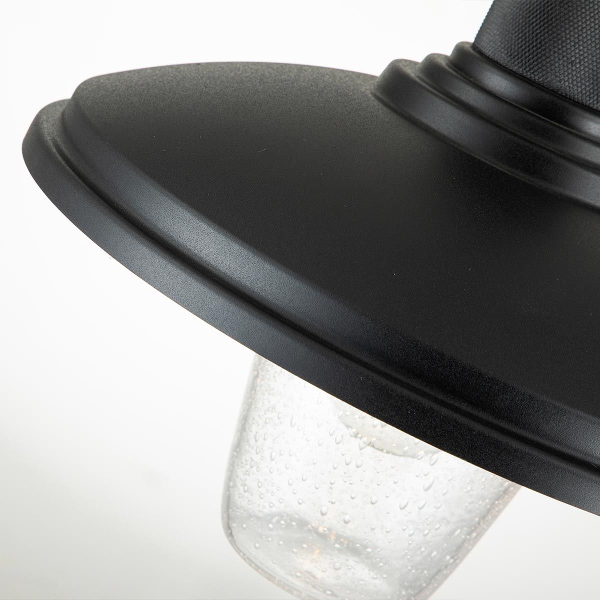 Allenbury 1 Light Outdoor Pendant Light Fixture - Textured Black Finish, IP44 Waterproof Rating, E27 Socket - Perfect for Porch, Patio, and Garden Lighting