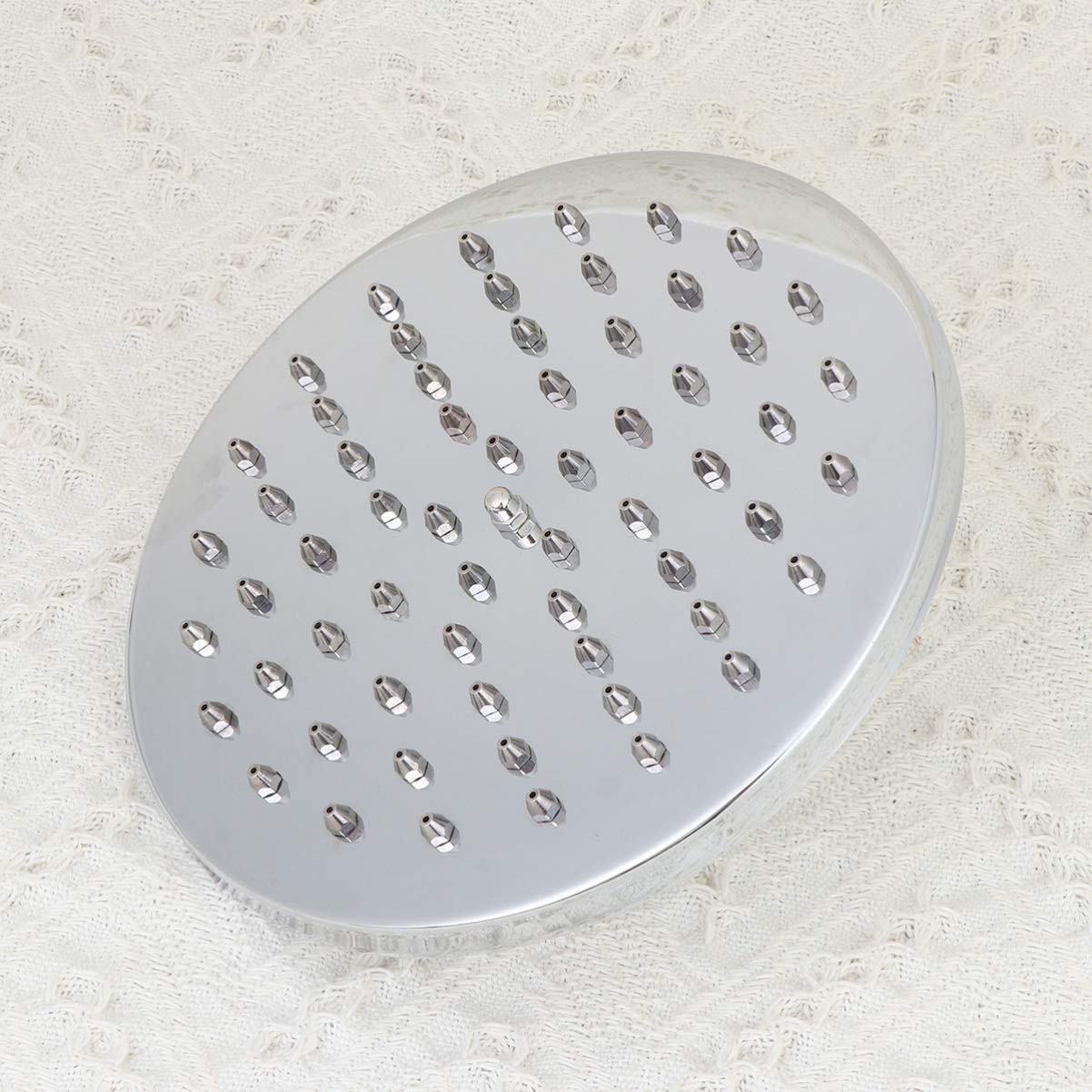 High Pressure 8-Jet Rainfall Shower Head - Stainless Steel Bathroom Spray with Boost Technology for Powerful Water Flow | Perfect for Spa-Like Relaxation & Water Conservation