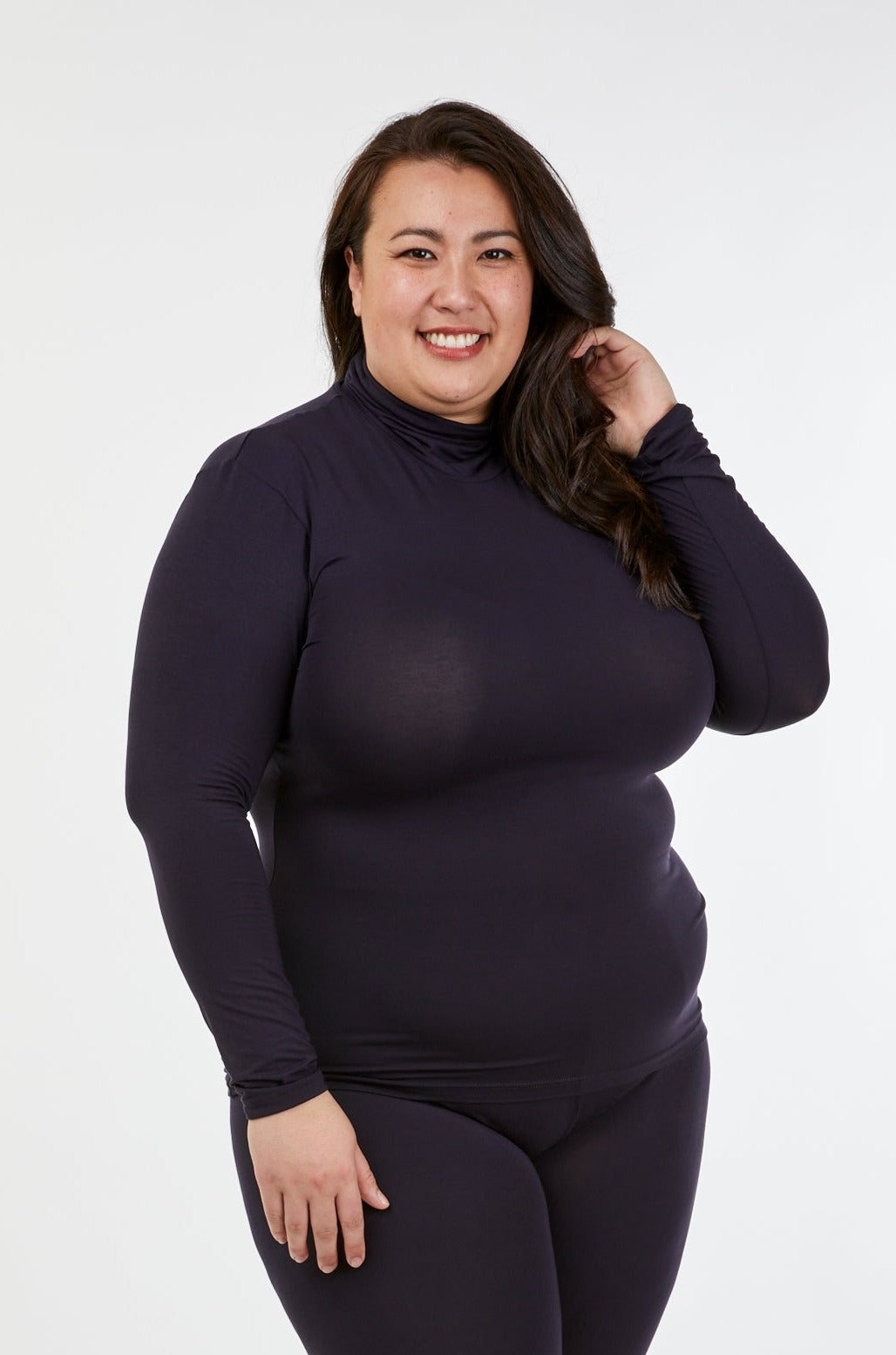 Premium Micromodal Turtleneck Top for Women - Soft & Breathable Slim Fit Long Sleeve Shirt - Perfect for Layering, Office Wear & Casual Outfits