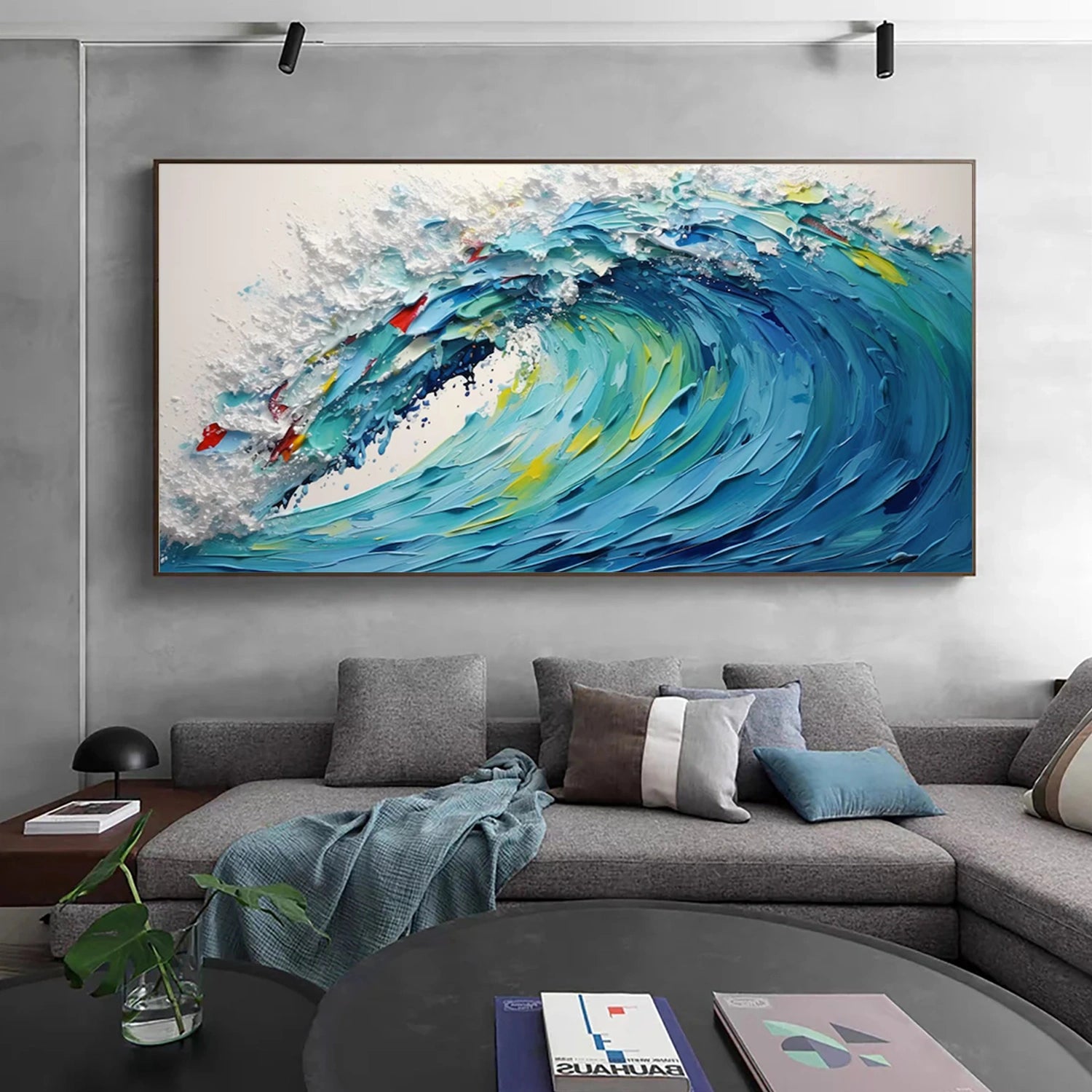 Ocean and Sky Painting #OS 242 - Stunning Seascape Wall Art for Home & Office Decor | Perfect for Living Room, Bedroom or Coastal Themed Spaces
