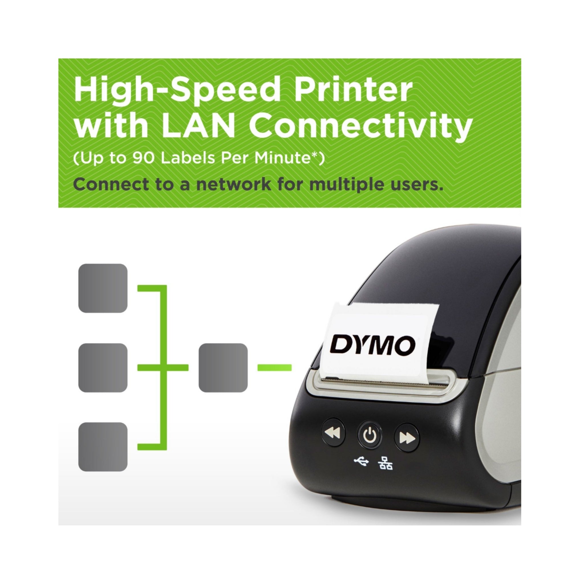 DYMO LabelWriter 550 Turbo Label Printer - High-Speed Thermal Shipping Label Printer for eBay, Amazon, Etsy | Perfect for Home Office & Small Business Shipping Needs