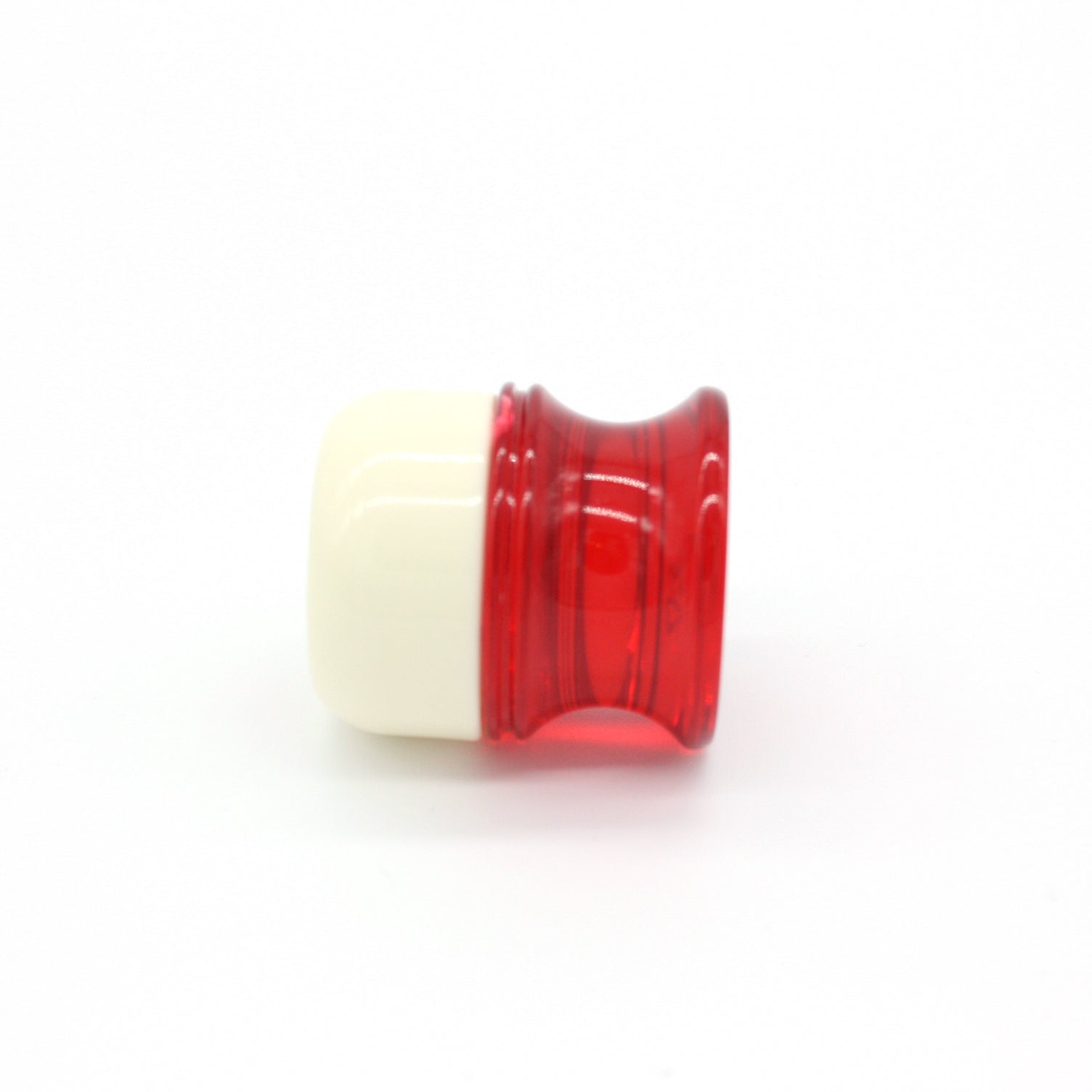 Premium Ivory Red Shaving Brush Handle for 24mm & 26mm Knots - Factory Second - Perfect for Wet Shaving & Barber Shop Use