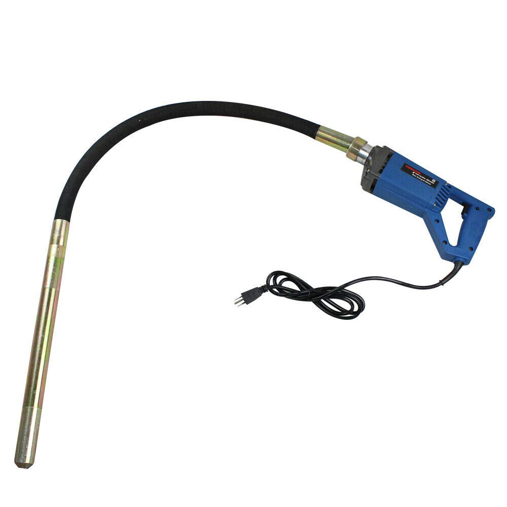 800W 110V Electric Handheld Concrete Vibrator - Portable Power Tool for Construction, Removing Air Bubbles in Concrete - Perfect for DIY Projects, Foundation Work, and Professional Construction Sites