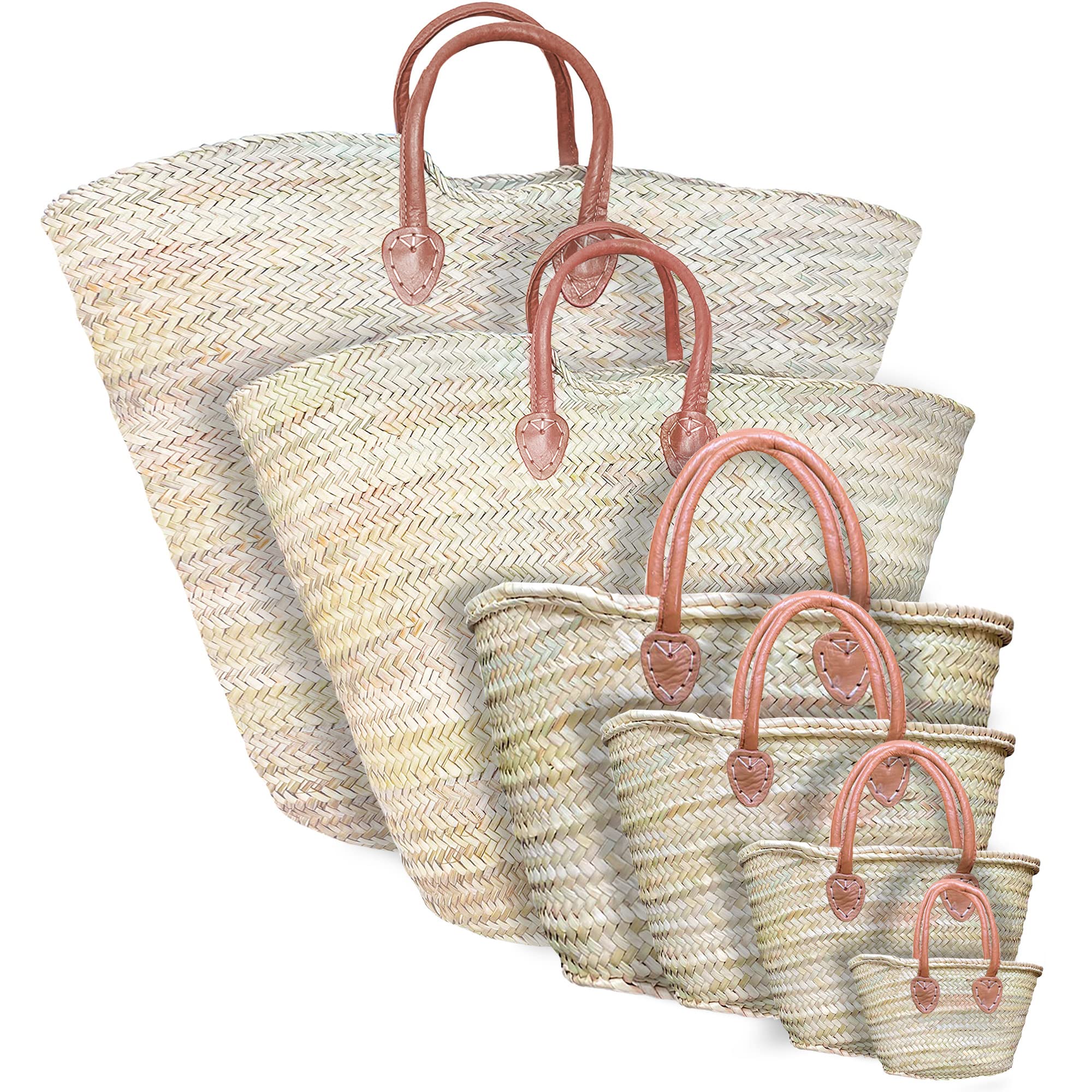 Handmade Moroccan Seagrass Market Basket - Extra Large 24x16 Inch | Eco-Friendly Woven Storage Basket for Beach, Laundry, Toys & Picnic | Perfect for Home Organization, Baby Essentials & Blanket Storage
