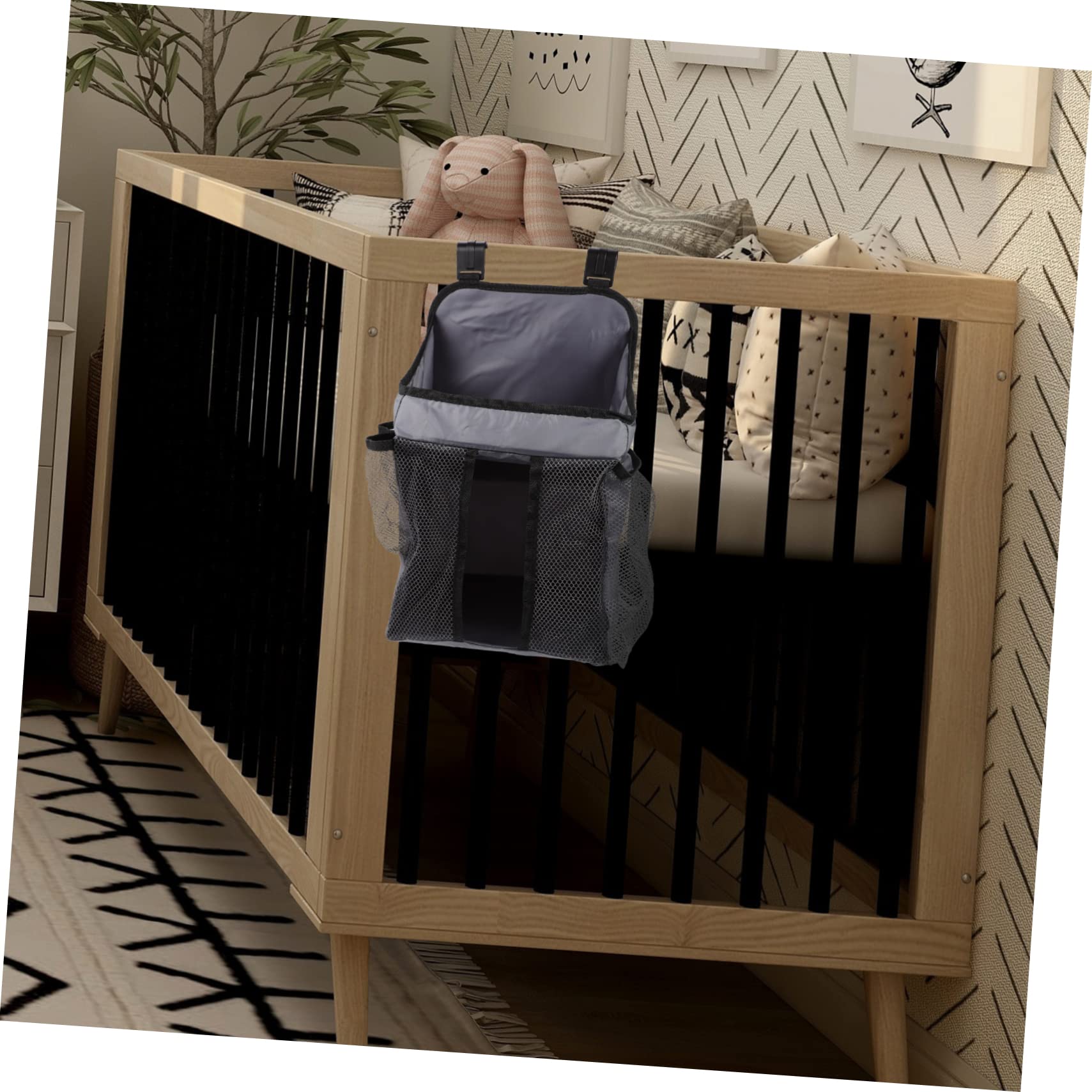 BIUDECO Diaper Storage Organizer - Compact Nursery Organizer for Diapers & Wipes - Perfect for Baby Changing Stations, Travel & Home Organization
