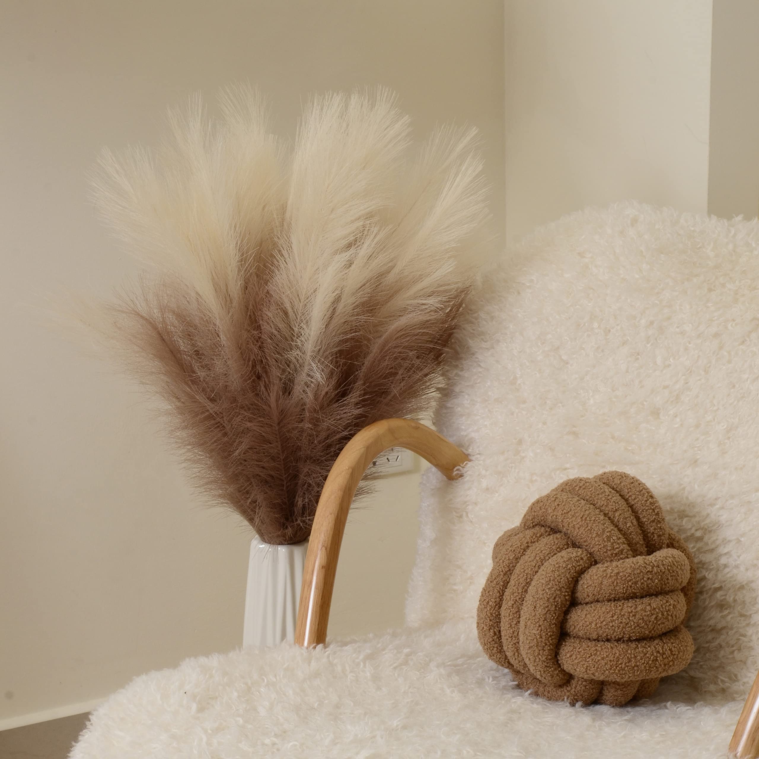 PERFNIQUE 9PCS Faux Pampas Grass - 38