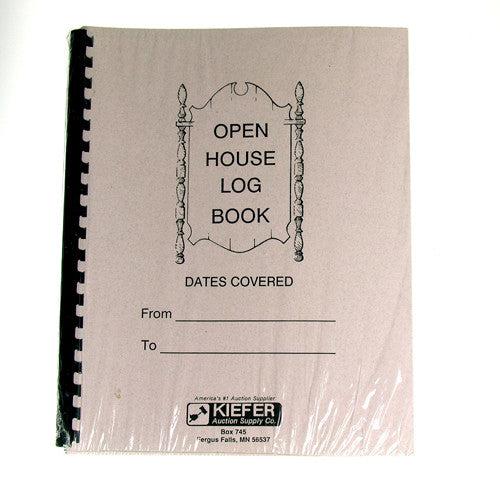 Visitor Sign In Book for Open House - Guest Registration Log with Name, Date & Contact Info - Perfect for Real Estate Agents, Schools & Events