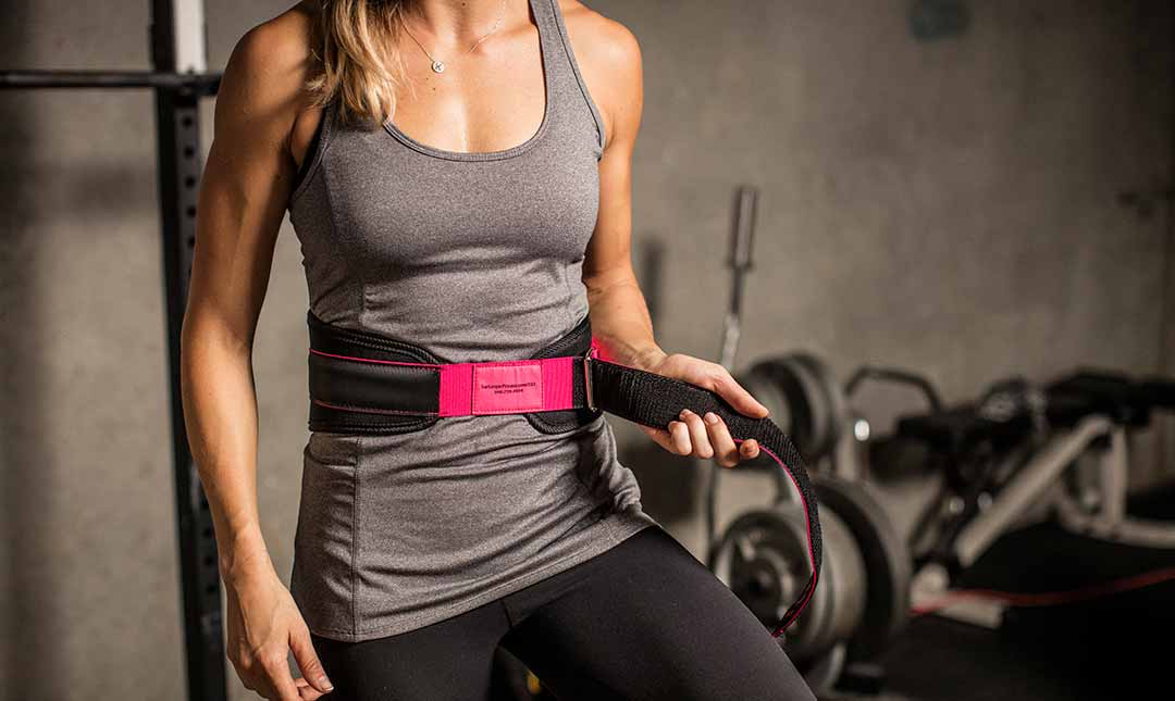 Harbinger 5 Women's Weightlifting Belt with Foam Core - Black/Pink for CrossFit, Powerlifting & Gym Workouts