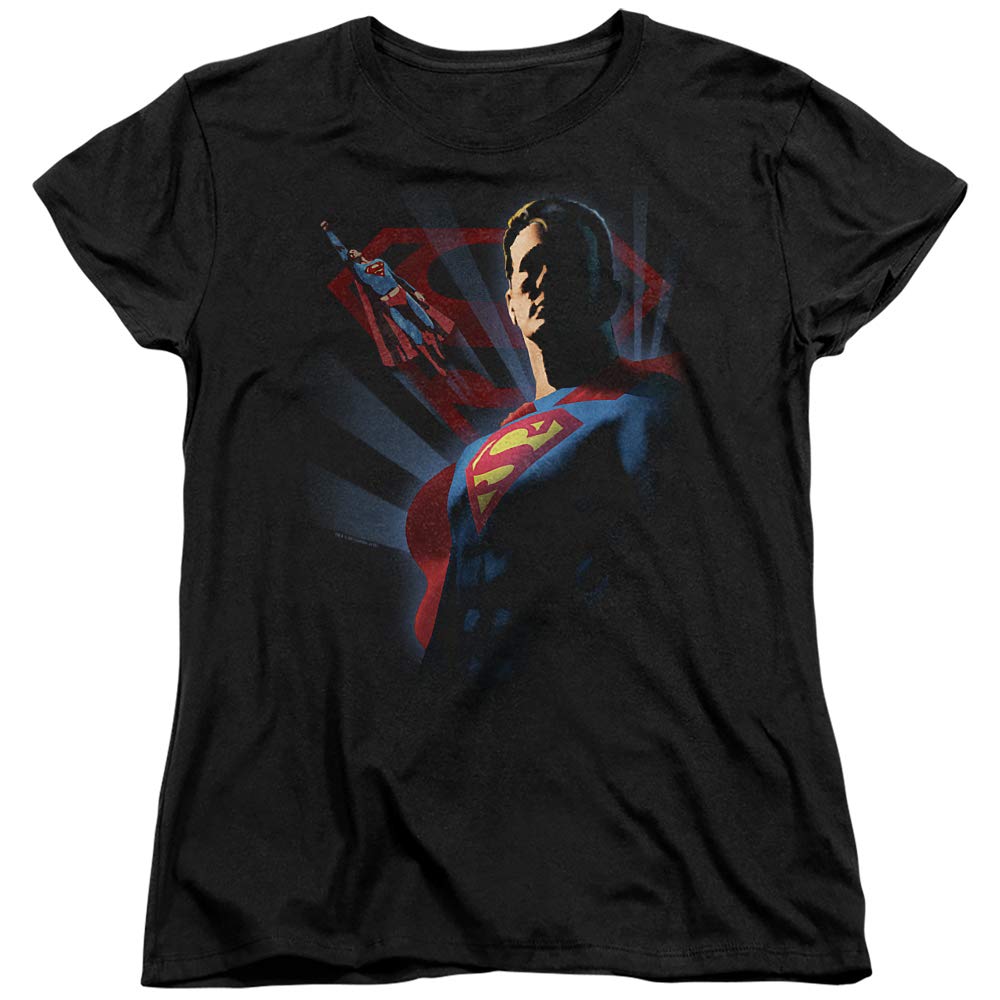 Superman Super Deco Women's T-Shirt - Stylish Graphic Tee for Casual Wear, Cosplay & Superhero Fans | Soft Cotton Comfort for Everyday Outfits & Comic Con Events