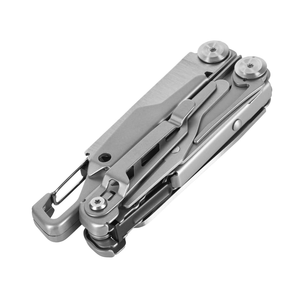 M-Tac 11-in-1 Multitool Pliers - Stainless Steel Utility Screwdriver Multi Tool with Nylon Belt Sheath for EDC, Outdoor Camping, Fishing, Survival & Hiking (Silver #3) - Perfect for Everyday Carry, Emergency Repairs & Outdoor Adventures