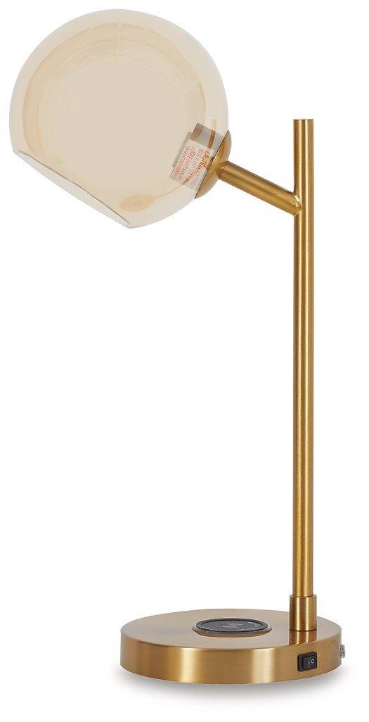 Abanson LED Desk Lamp with Adjustable Brightness - Eye-Caring Study Light for Office, Home & Dorm Room Workspaces