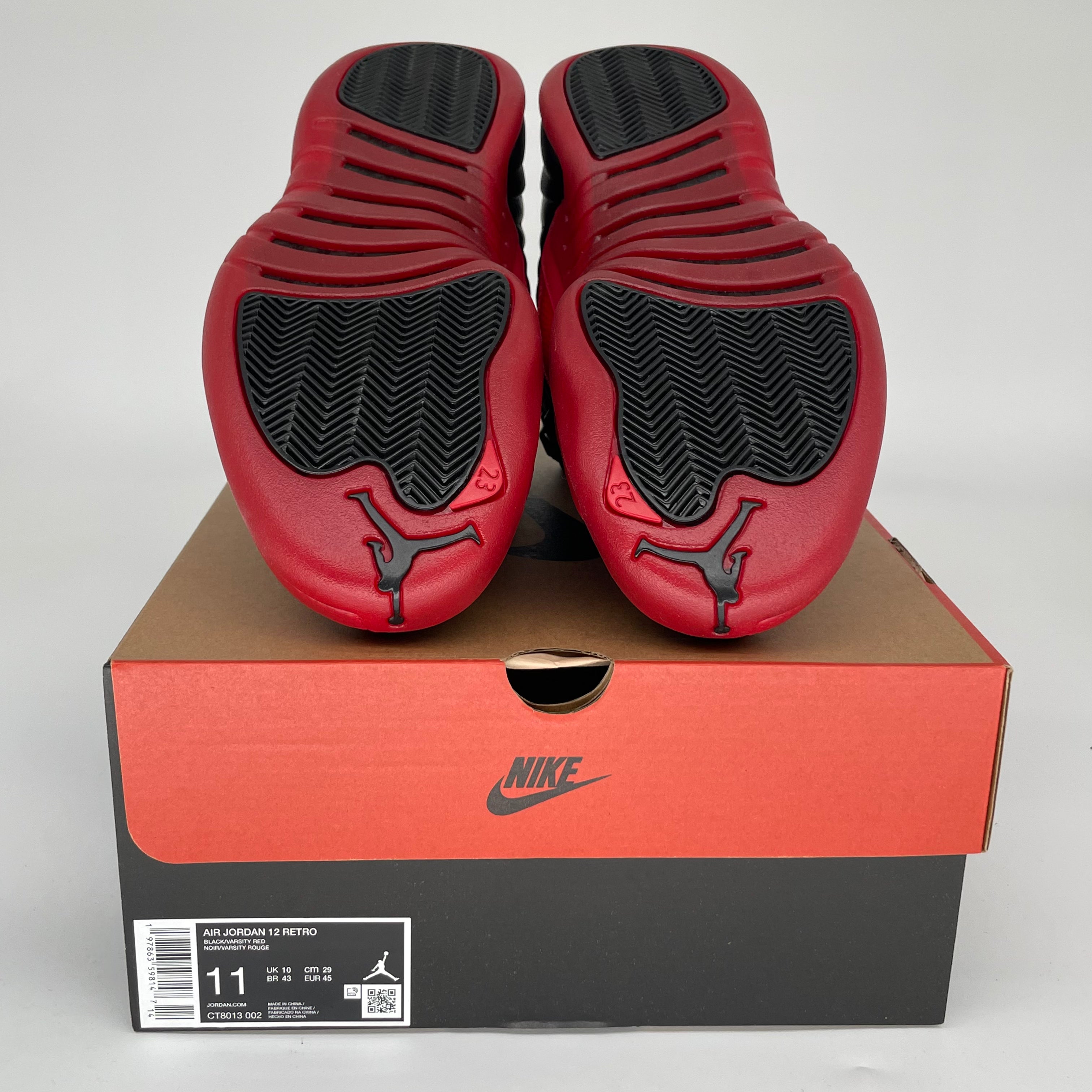 AIR JORDAN 12 Retro Flu Game Basketball Shoes Men's Size 11 - Black/Red (CT8013-002) | Authentic Sneakers for Basketball, Streetwear & Collectors