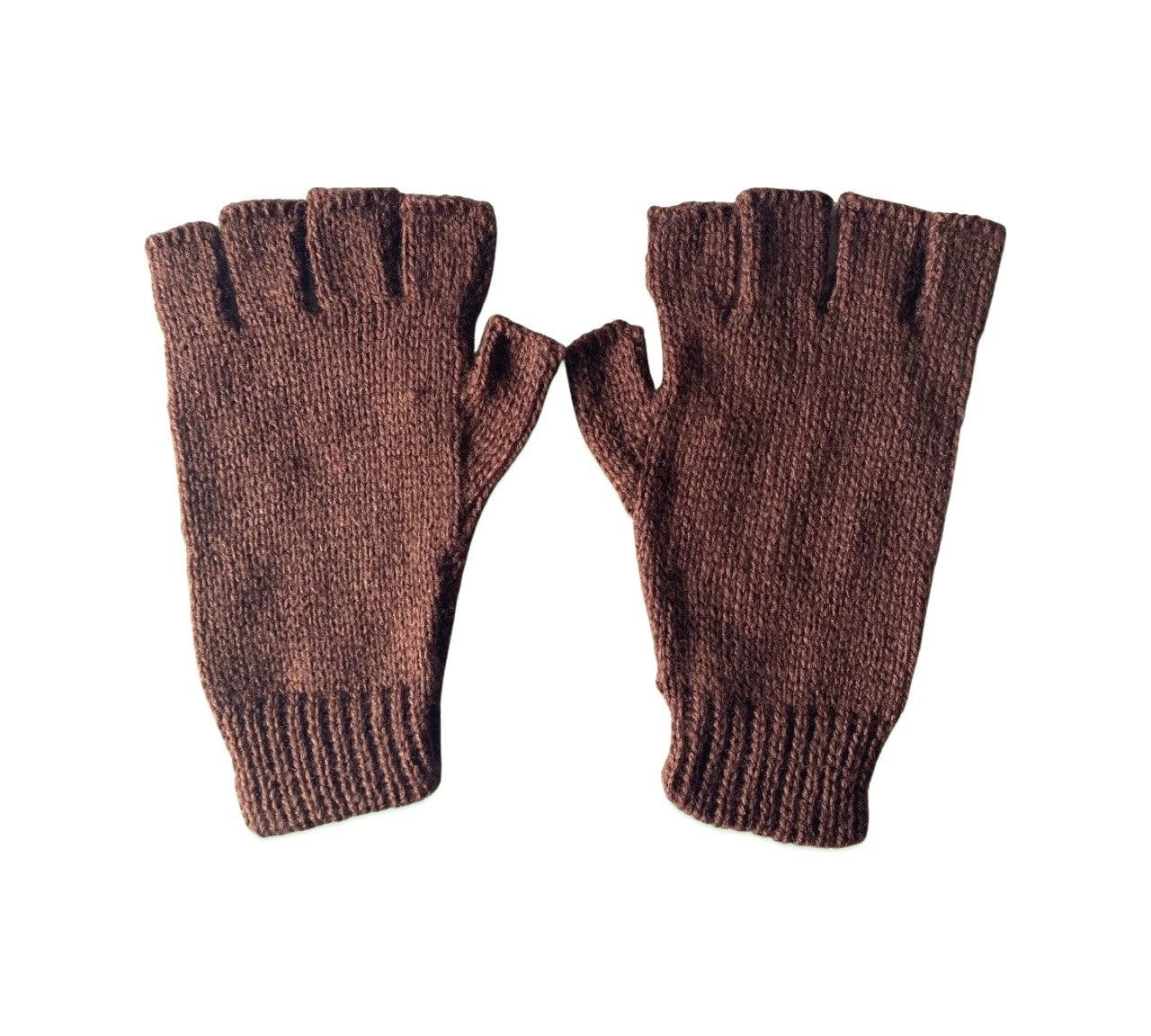 Warm Alpaca Wool Fingerless Gloves for Women & Men - Soft Hand Knitted Winter Accessories - Perfect for Typing, Driving & Outdoor Activities