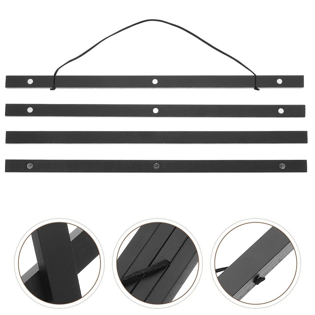 FOMIYES 4-Pack Magnetic Poster Hanger Frames - Multi-Function Sign Stand & Scroll Poster Accessories for Home, Office, and Retail Displays - Perfect for Wall Decor, Advertising, and Art Exhibitions