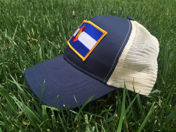 Colorado State Flag Mesh Snapback Hat - Adjustable & Breathable for Outdoor Sports, Hiking, and Casual Wear