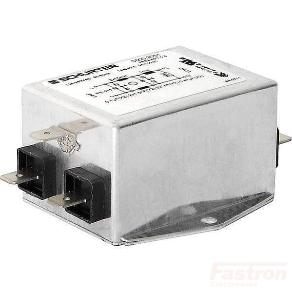 2 Stage EMC RFI Line Filter FSS2.65.3/0.5 - 3A 250VAC High Attenuation for Industrial Electronics & Power Supplies - Perfect for Medical Equipment, Automation Systems and Sensitive Electronic Devices