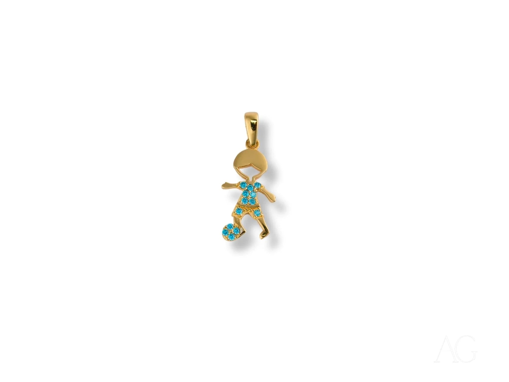 Golden Charm CZ Doll Pendant Necklace - Elegant Cubic Zirconia Jewelry for Women, Girls | Perfect Gift for Birthday, Anniversary, Valentine's Day