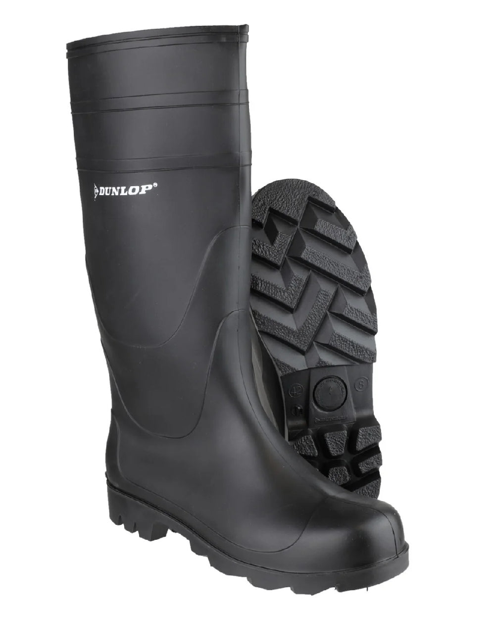 Dunlop Men's & Women's Waterproof Rubber Rain Boots - Comfortable Slip-On Wellingtons for Outdoor, Gardening & Farm Work