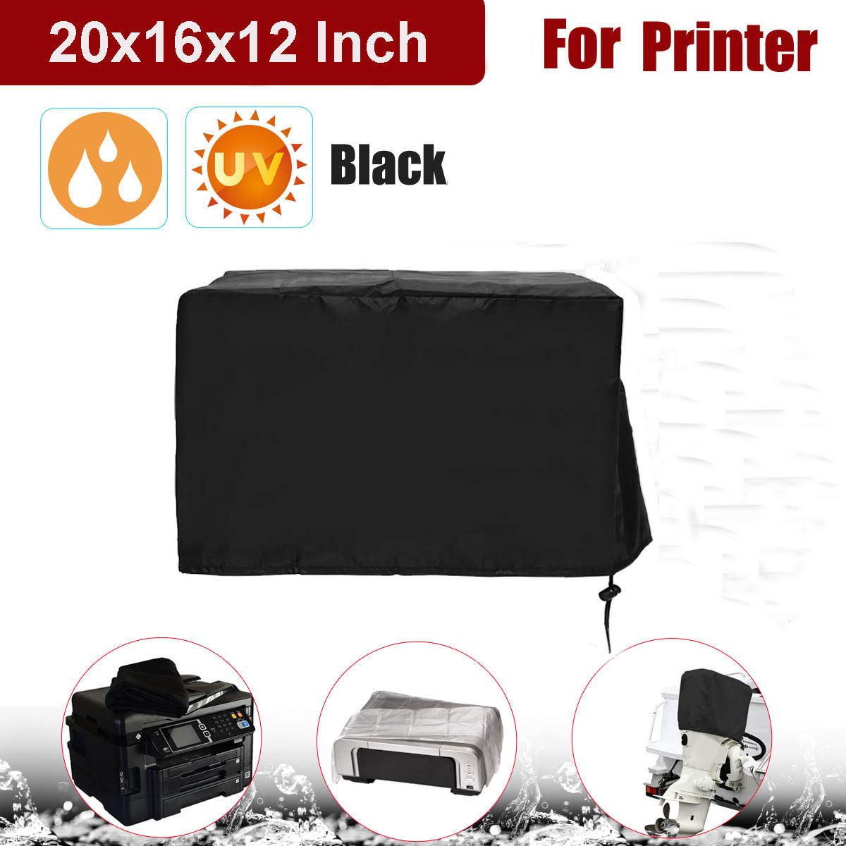 Waterproof Printer Dust Cover for HP OfficeJet Pro 8600 - Heavy Duty Anti-Static Protector (20