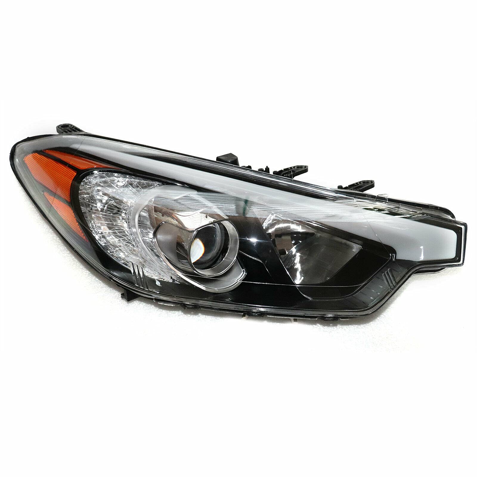 LOYALHEARTDY Headlight Assembly for 2014-2016 Kia Forte/Forte Koup/Forte5 - Left & Right Side H1/H7 High/Low Beam Headlamps - Perfect for Night Driving and Foggy Conditions