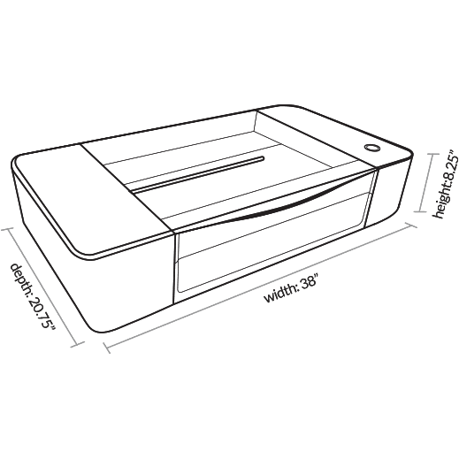 Glowforge Pro 45W Laser Cutter & Engraver for Wood, Acrylic, Leather - Professional 3D Laser Cutting Machine for DIY Crafts, Home Decor, and Small Business Projects