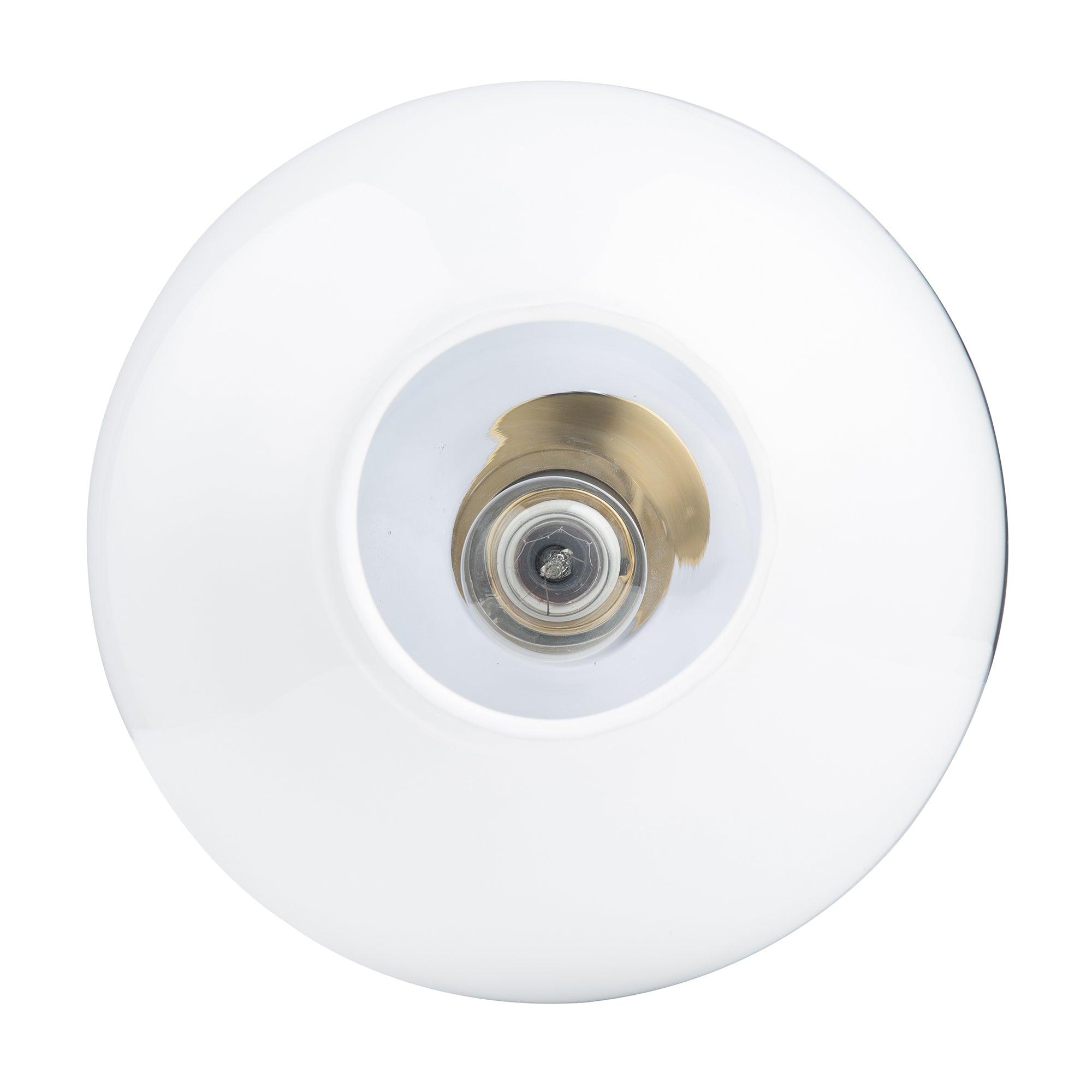 Phoebe 1-Light Modern Handblown Glass Pendant Light Fixture - Perfect for Kitchen Island, Dining Room, or Bedroom Lighting