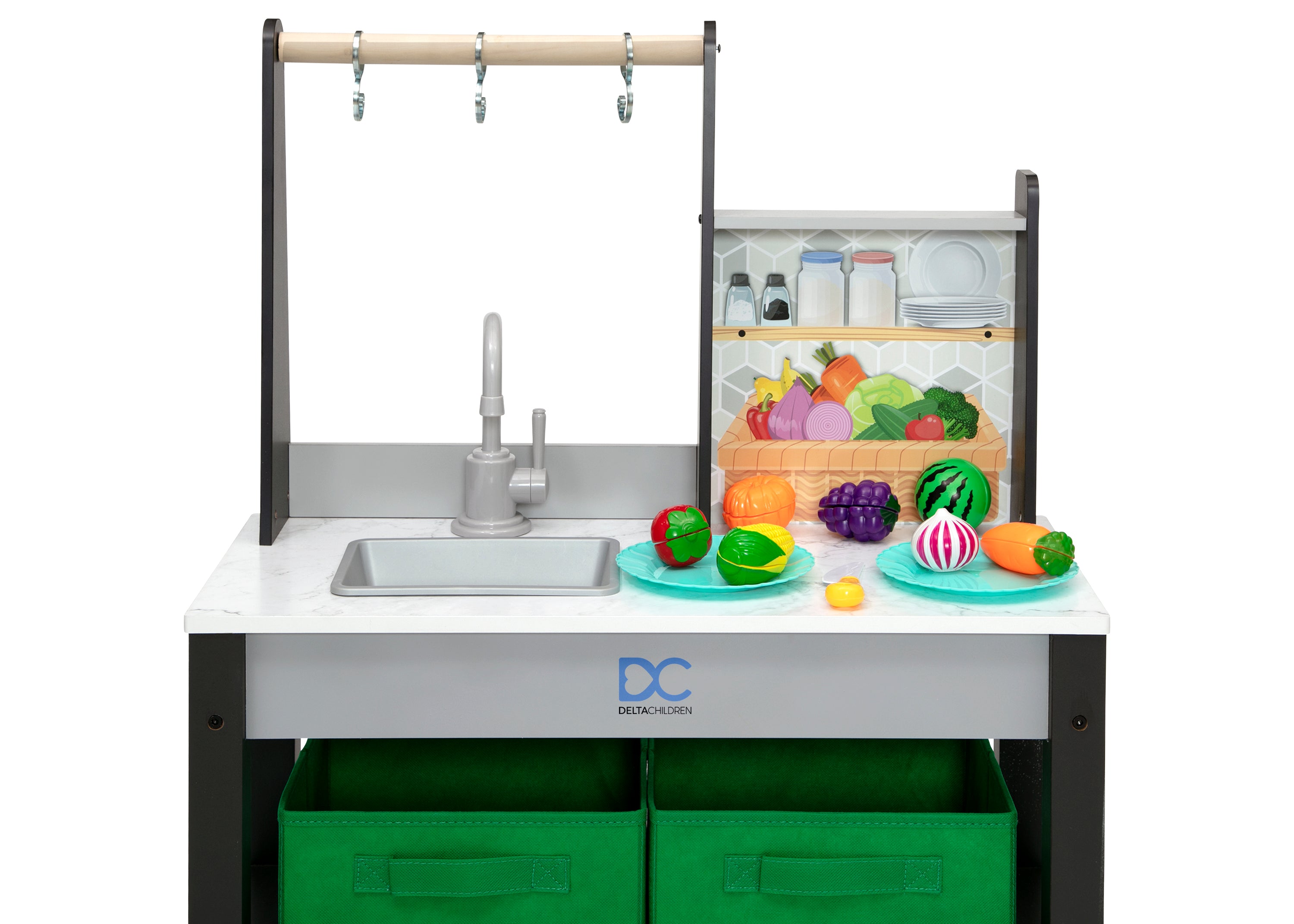 Premium All-in-One Corner Play Kitchen Set for Kids - Pretend Cooking & Role Play Fun for Toddlers & Preschoolers - Perfect for Home, Daycare & Classroom Learning Activities