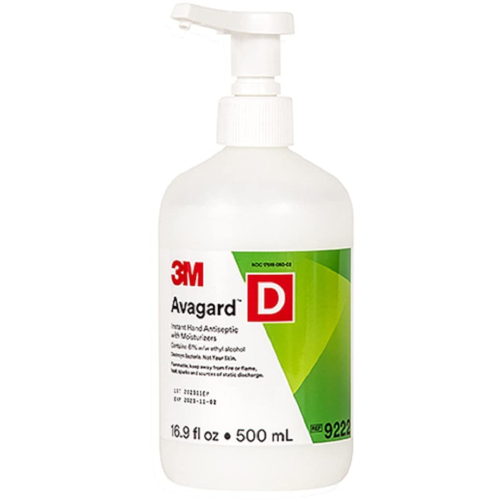 3M Avagard D Instant Hand Antiseptic - 16oz Bottle for Healthcare Professionals | Fast-Acting Alcohol-Free Hand Sanitizer for Hospitals, Clinics & Medical Facilities